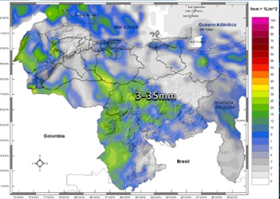 Se esperan lluvias intensas en algunos estados de Venezuela este #22May, según Inameh