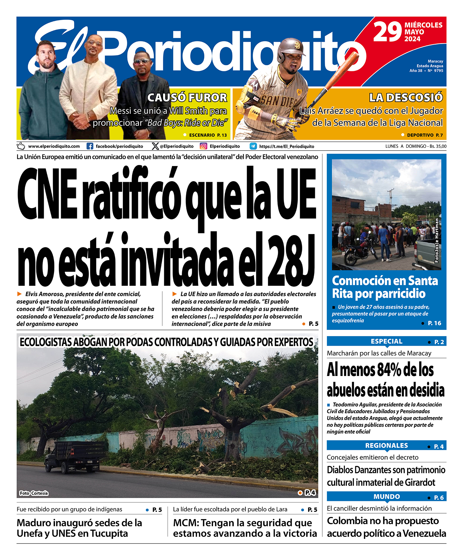 Portadas de este miércoles 29 de mayo de 2024