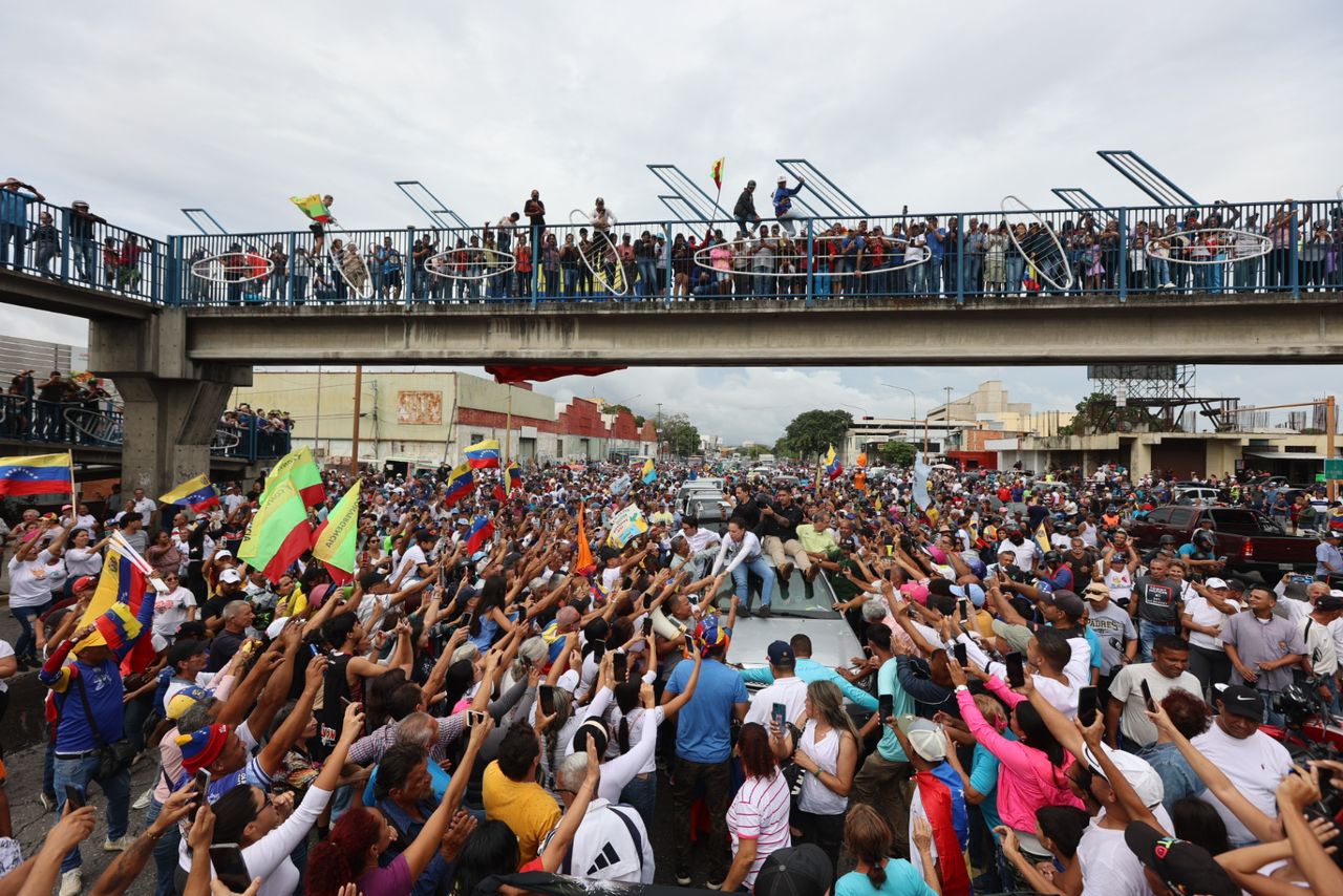 La impresionante vista en 360 del recorrido de María Corina Machado por Barquisimeto (VIDEO)