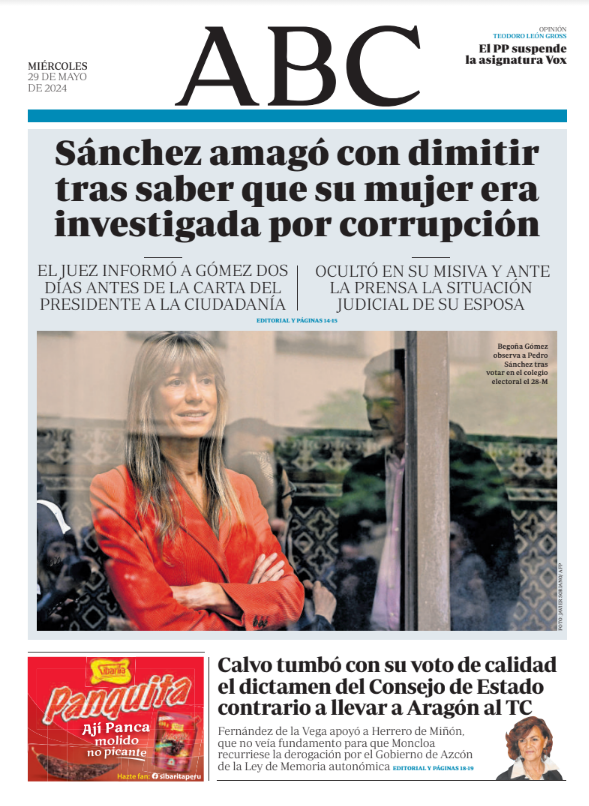 Portadas de la prensa internacional de este miércoles 29 de mayo de 2024