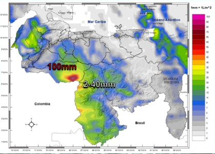 Inameh prevé actividad eléctrica y ráfagas de viento en algunos estados de Venezuela este #5Jun