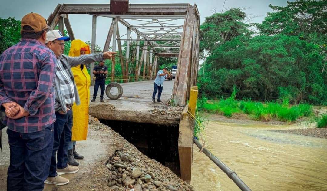 Inspeccionan daños del puente Michay en la Troncal 5 de Barinas para iniciar trabajos de reparación