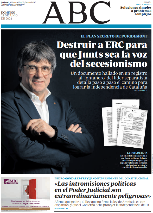 Portadas de la prensa internacional de este domingo 23 de junio de 2024