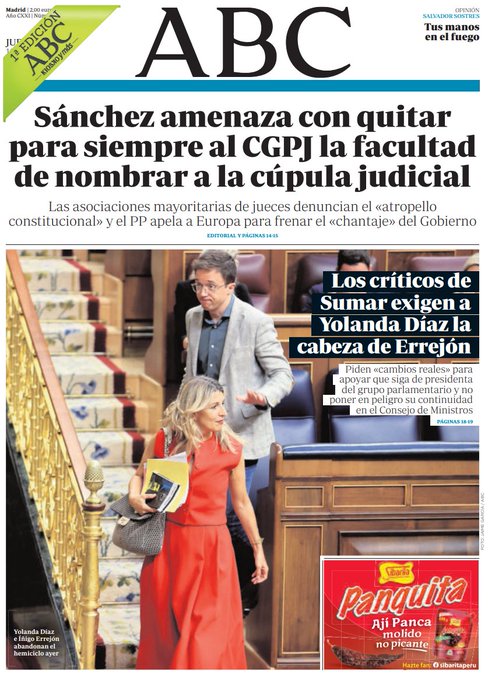 Portadas de la prensa internacional de este jueves 13 de junio de 2024