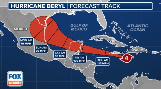 El huracán Beryl pone en alerta a Texas con un pronóstico desalentador