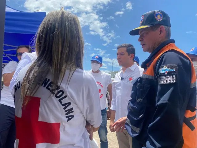 At least 80 volunteers from the Venezuelan Red Cross are in Cumanacoa providing medical and logistical assistance