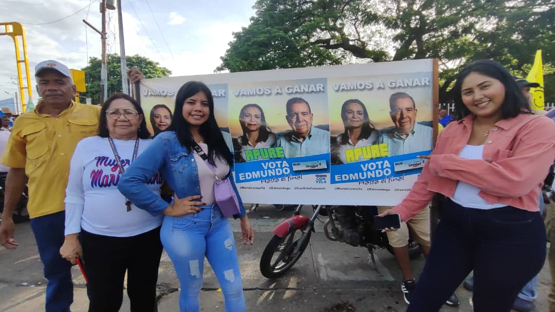 Arrancó la campaña electoral a favor de Edmundo González en Apure (VIDEOS)