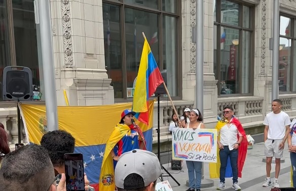 VIDEO: Venezolanos hicieron de la fiesta electoral una auténtica celebración en Chicago