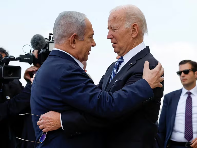 Benjamin Netanyahu llega a Washington tras el anuncio de Joe Biden