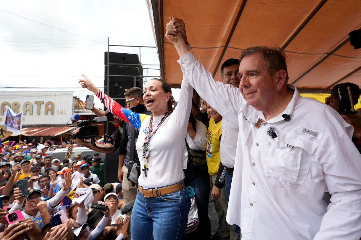 María Corina Machado points out Venezuela's five tasks on presidential election day.