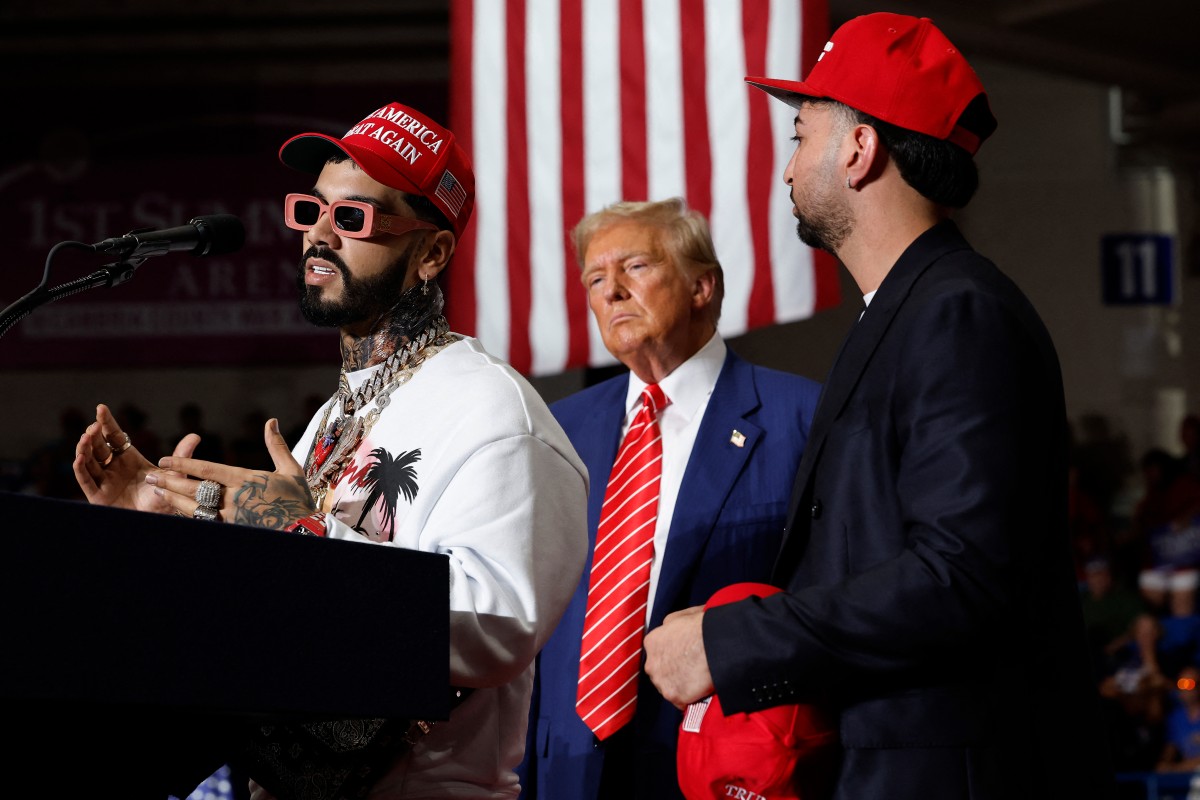 Reguetoneros Anuel AA y Justin Quiles respaldaron a Donald Trump durante mitin en Pensilvania (Video)