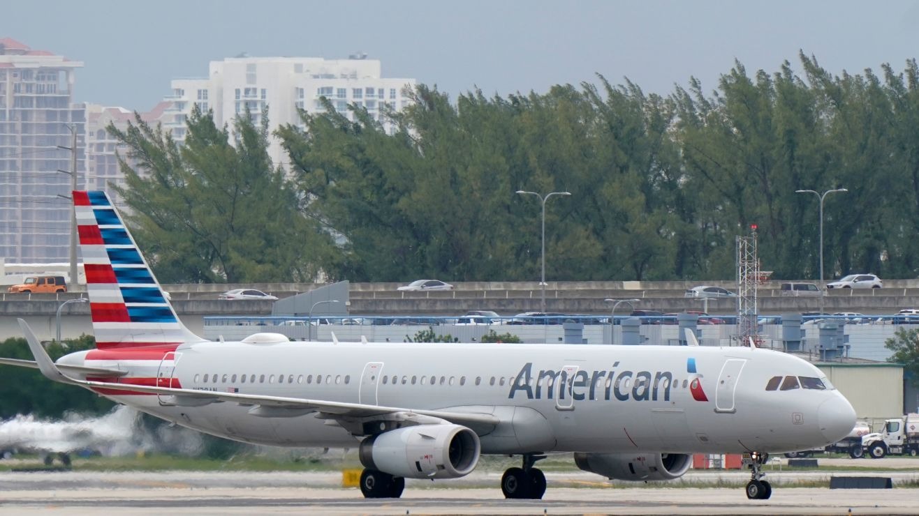 An American Airlines plane was forced to make an emergency landing at the airport.