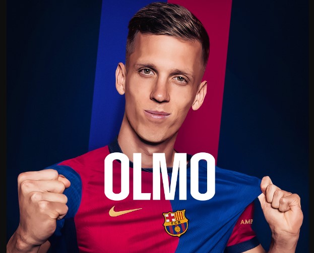 El Barça oficializa el fichaje de Dani Olmo, una de las figuras de la selección española