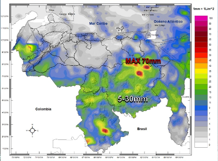 Inameh prevé lluvias, lloviznas y chubascos en gran parte del país este #19Ago