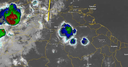 Onda tropical avanza por el Caribe desde el centro hacia el occidente de Venezuela