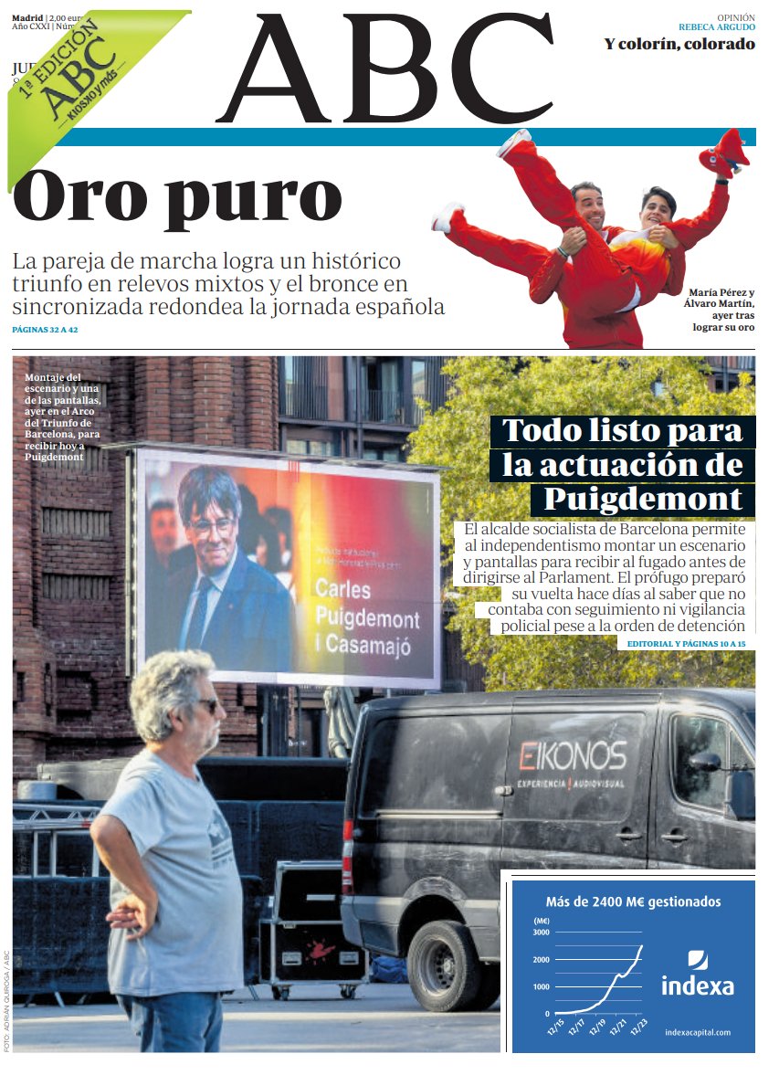 Portadas de la prensa internacional de este jueves 8 de agosto de 2024