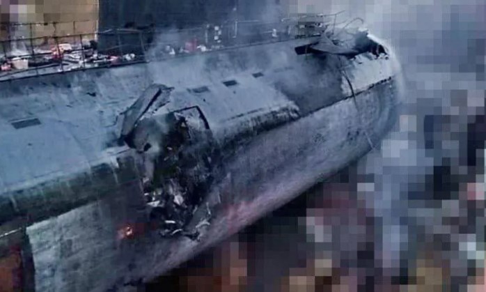 Ucrania afirma haber hundido un submarino ruso en Crimea