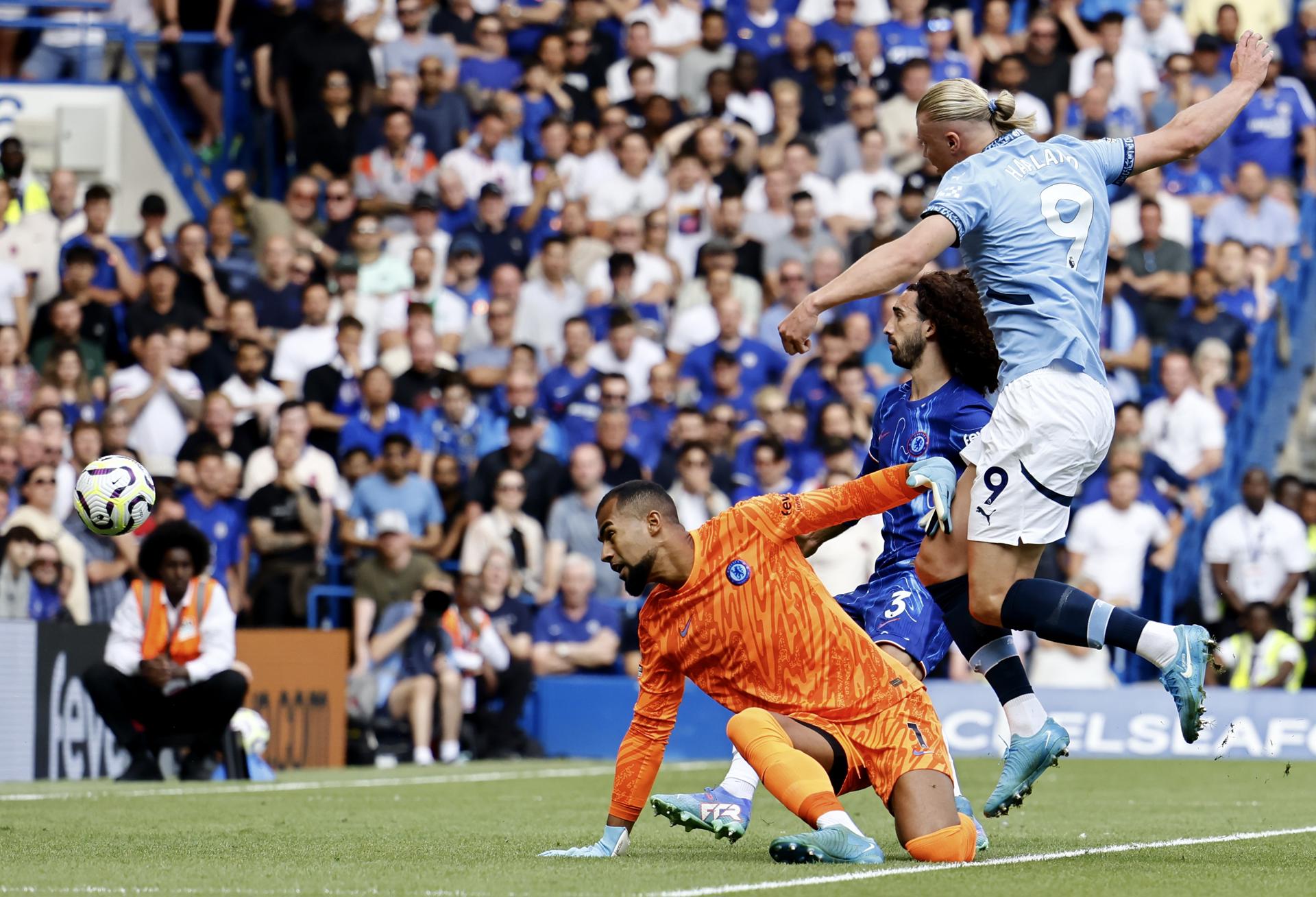 Haaland festejó su centenario con Manchester City frente a un modesto Chelsea