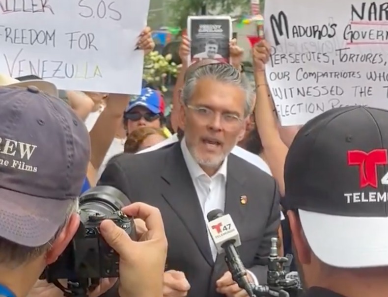 Venezolanos alzaron la voz por la libertad en la sede de la ONU en Nueva York