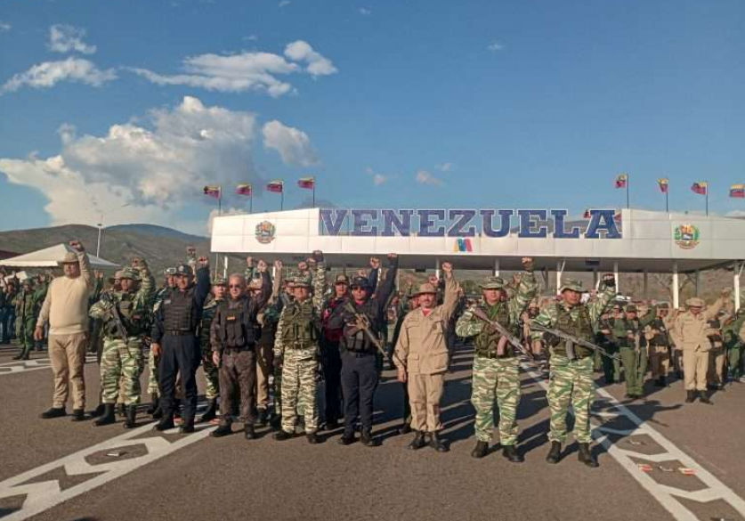 Freddy Bernal encabezó simulacro en el puente Atanasio Girardot para desalentar a Erik Prince