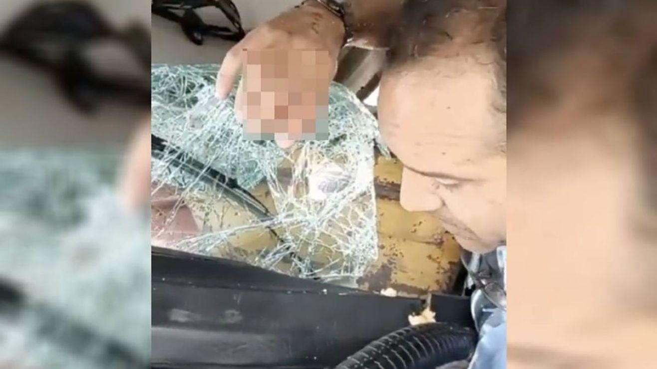 Realizó una transmisión en vivo mientras estaba prensado en su vehículo tras accidente (VIDEO)