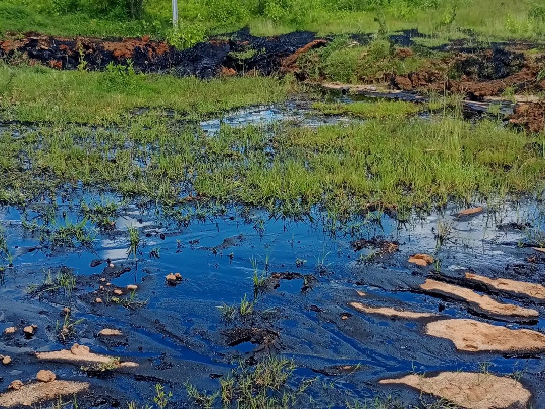 Incidente ambiental en Anzoátegui: Derrame petrolero cubrió de negro parte de la vía Cantaura-Anaco