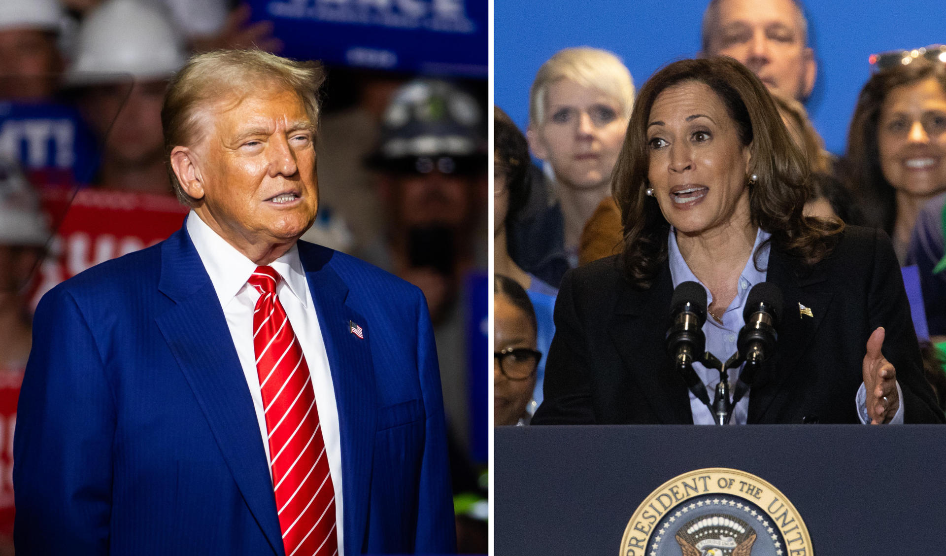 Trump impuso una particular condición para su inminente debate presidencial con Harris