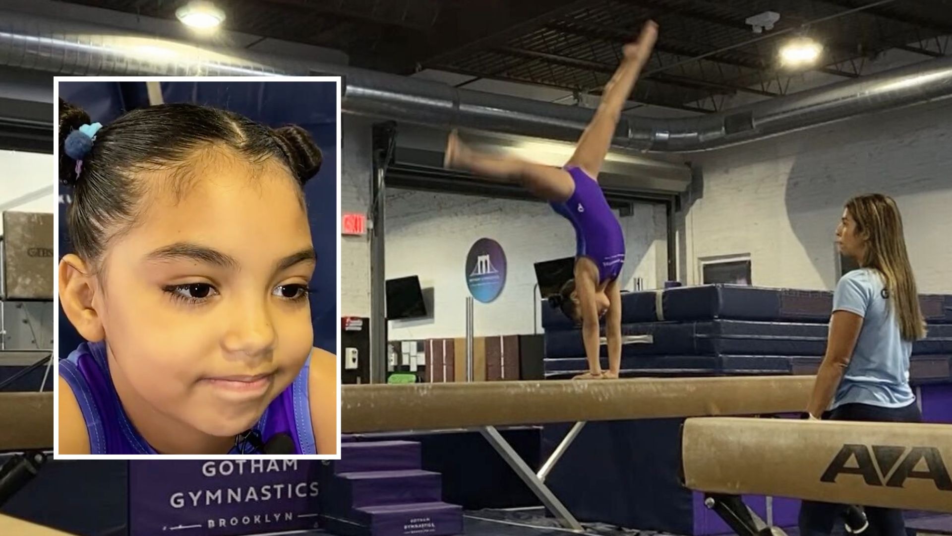 La niña gimnasta venezolana que trabaja por su sueño olímpico en Nueva York