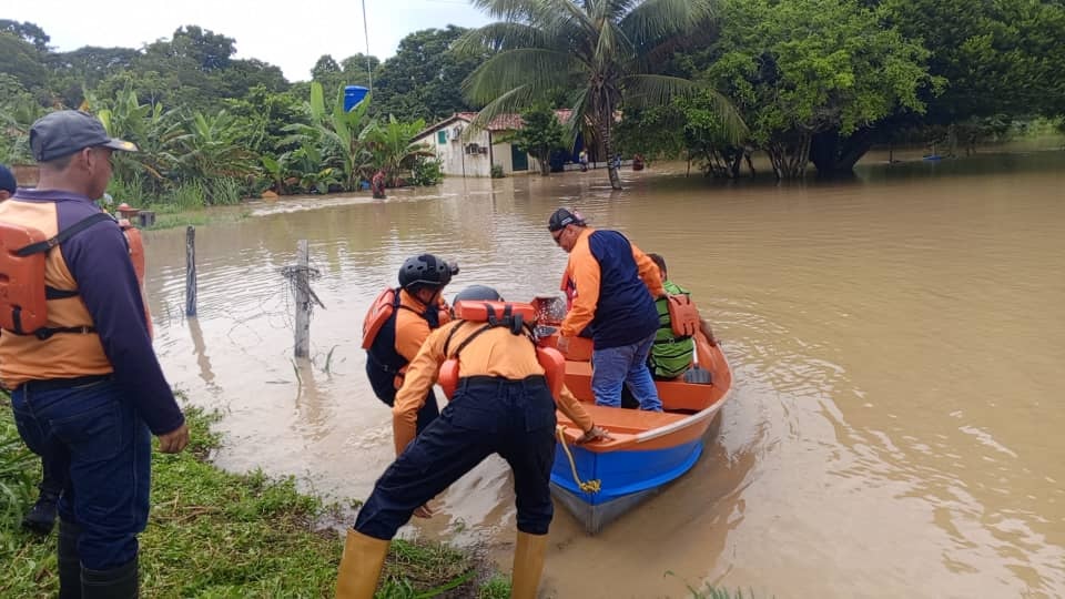 Protección Civil registró al menos 119 familias afectadas por las lluvias en Obispos de Barinas