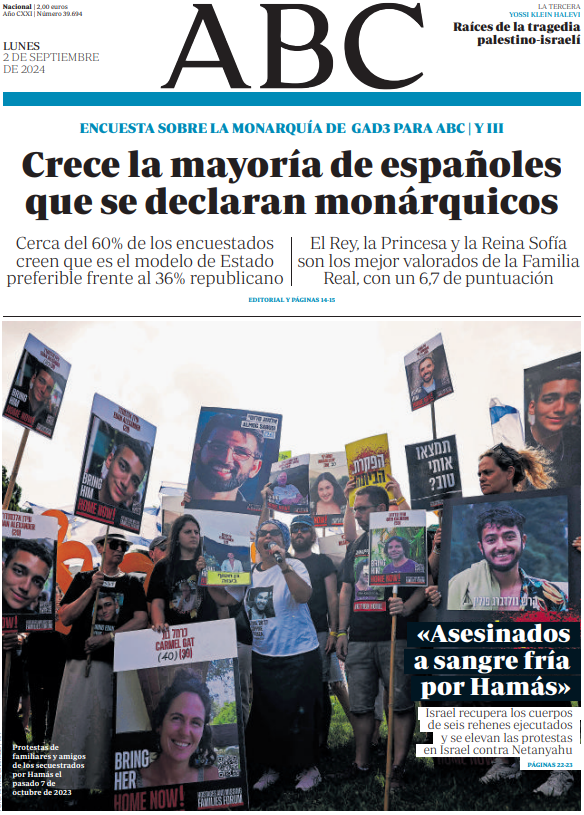 Portadas de la prensa internacional de este lunes 2 de septiembre de 2024