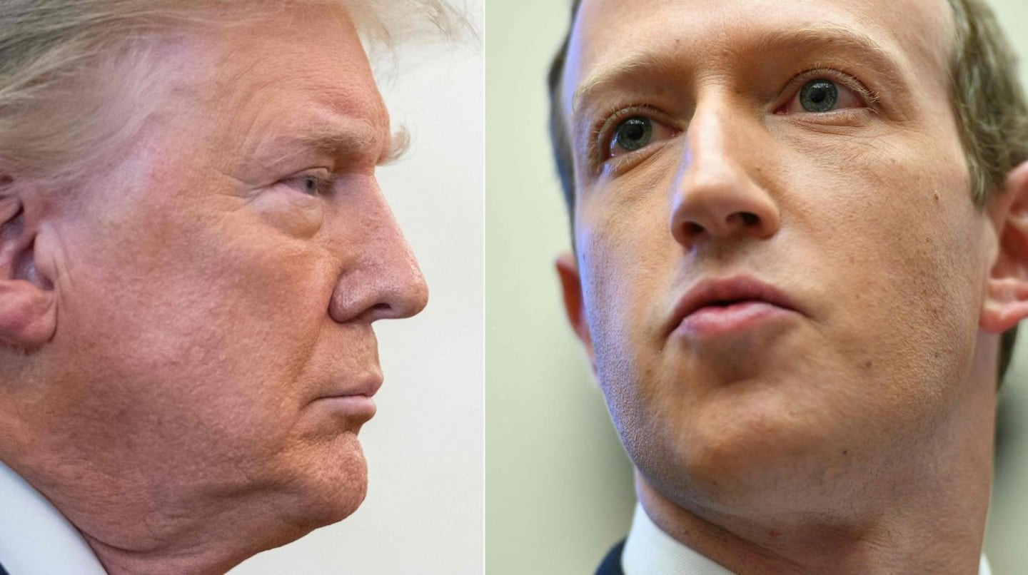 “Irá a la cárcel si lo hace otra vez”: Donald Trump aseguró que Mark Zuckerberg conspiró en su contra