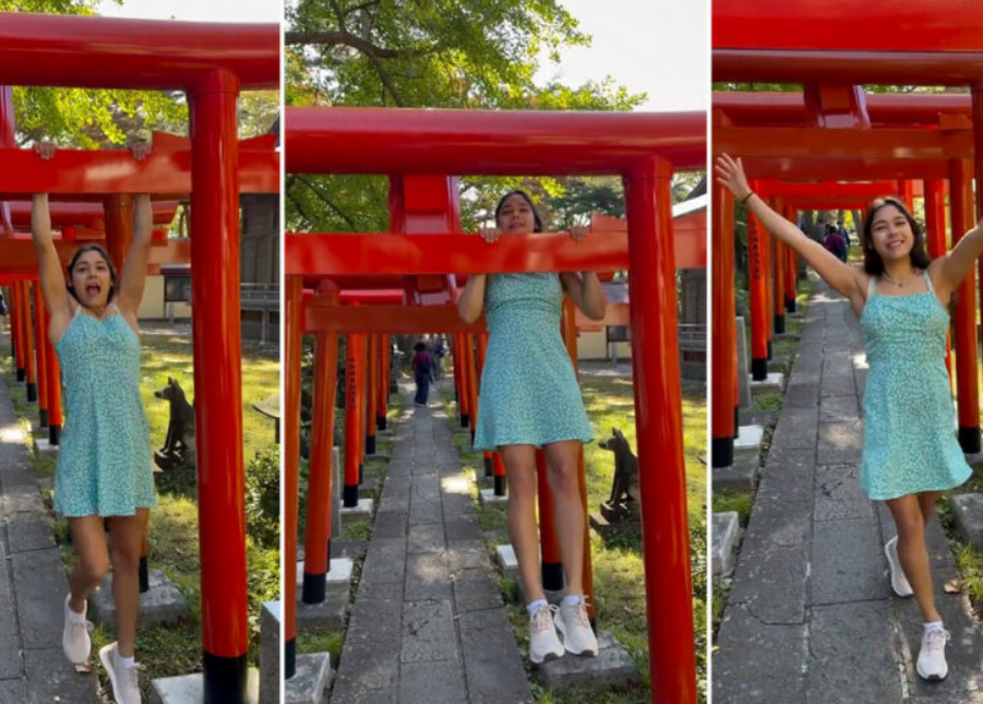 Gimnasta se ganó el repudio de todo Japón por hacer dominadas en un arco sagrado (VIDEO)