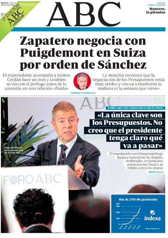 Portadas de la prensa internacional de este jueves 24 de octubre de 2024