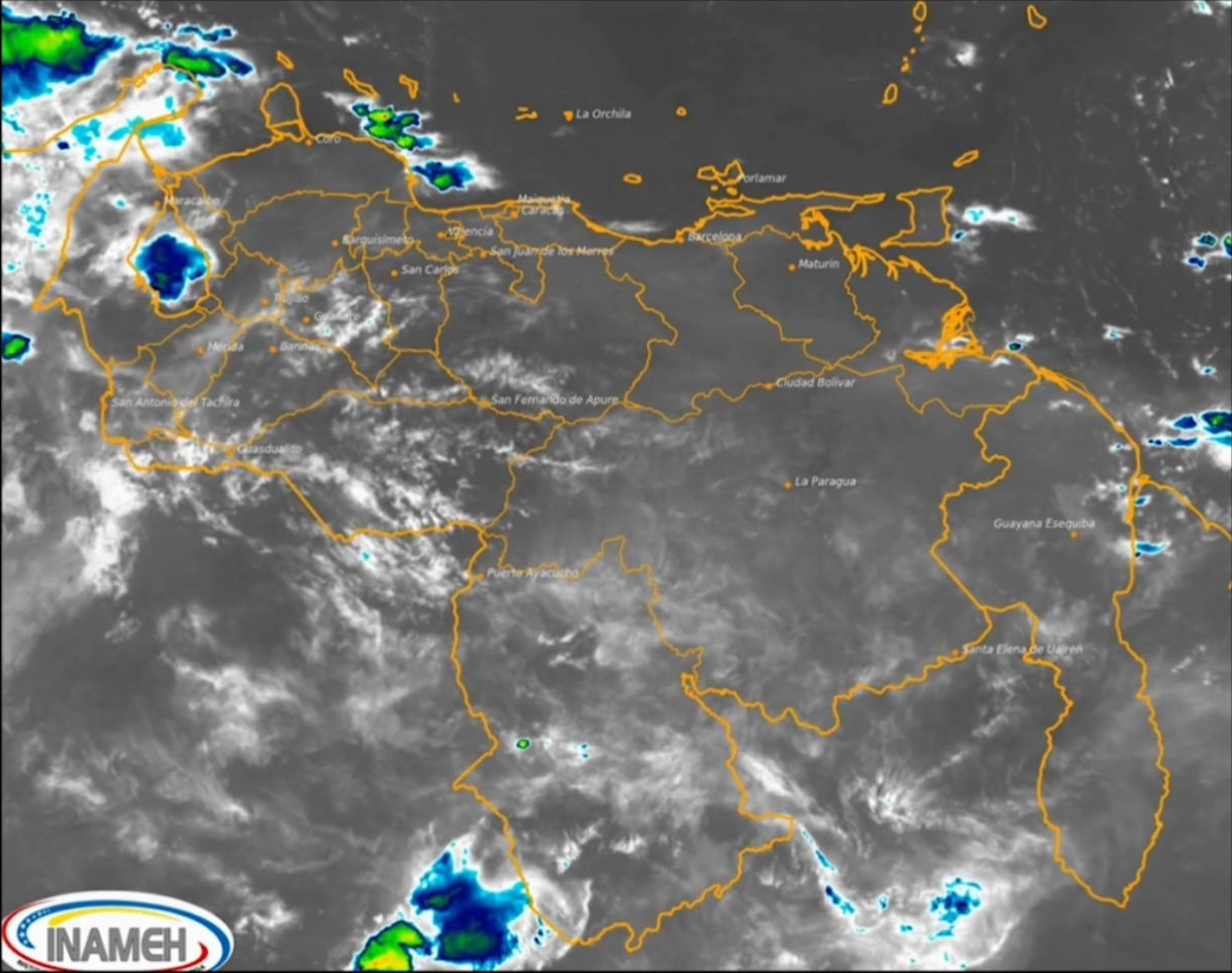 Inameh prevé lluvias y chubascos en gran parte del país este #11Oct