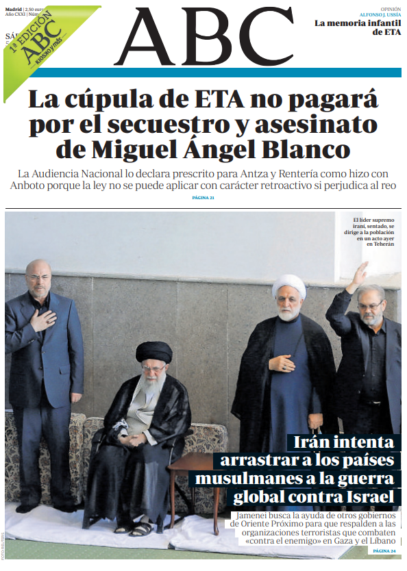 Portadas de la prensa internacional de este sábado 5 de octubre de 2024