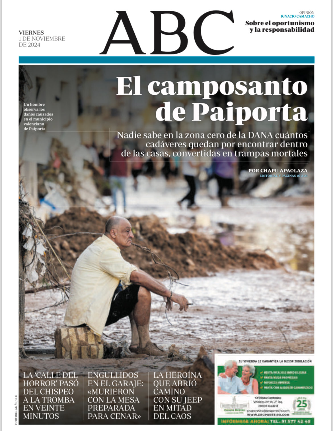 Portadas de la prensa internacional de este viernes 1 de noviembre de 2024