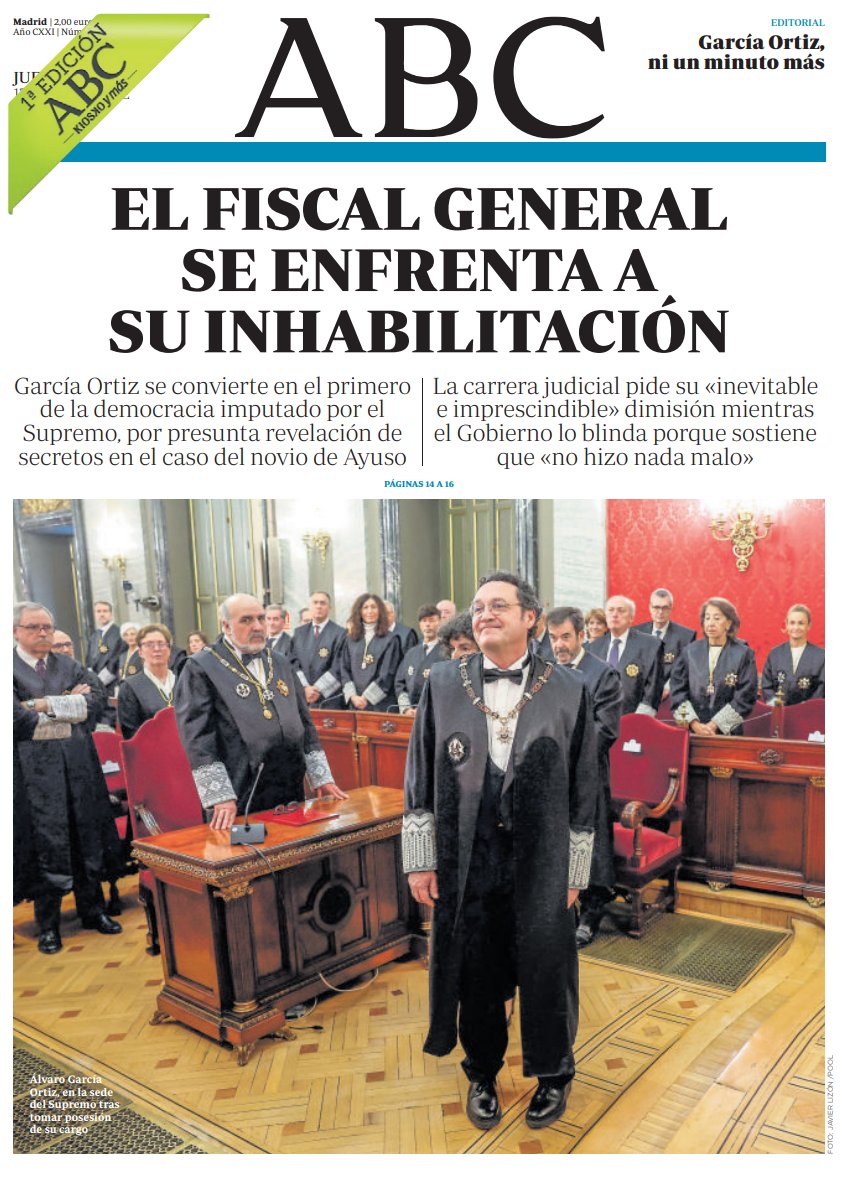 Portadas de la prensa internacional de este jueves 17 de octubre de 2024