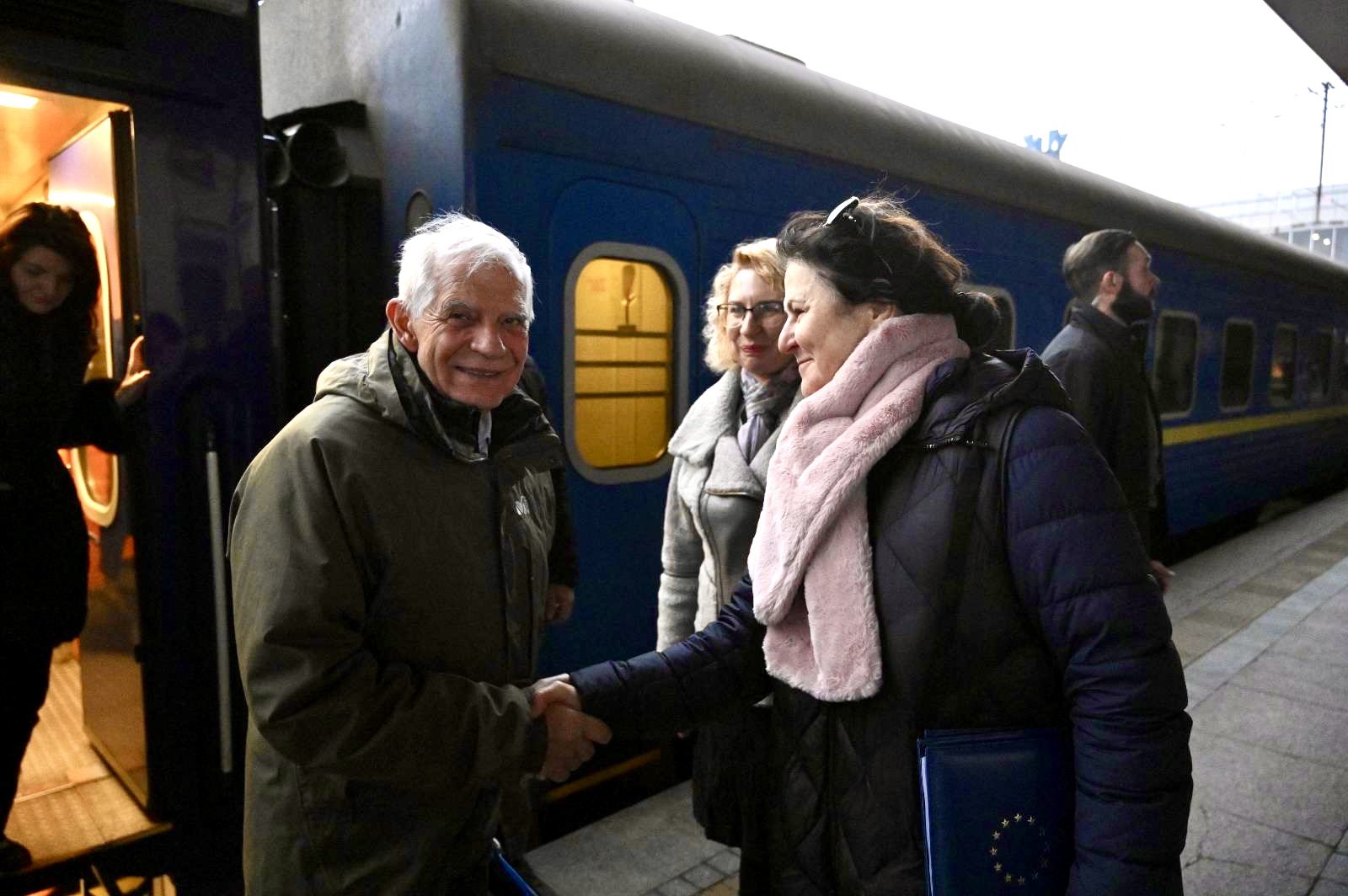 Borrell llegó a Ucrania para reafirmar el apoyo europeo tras el triunfo de Trump