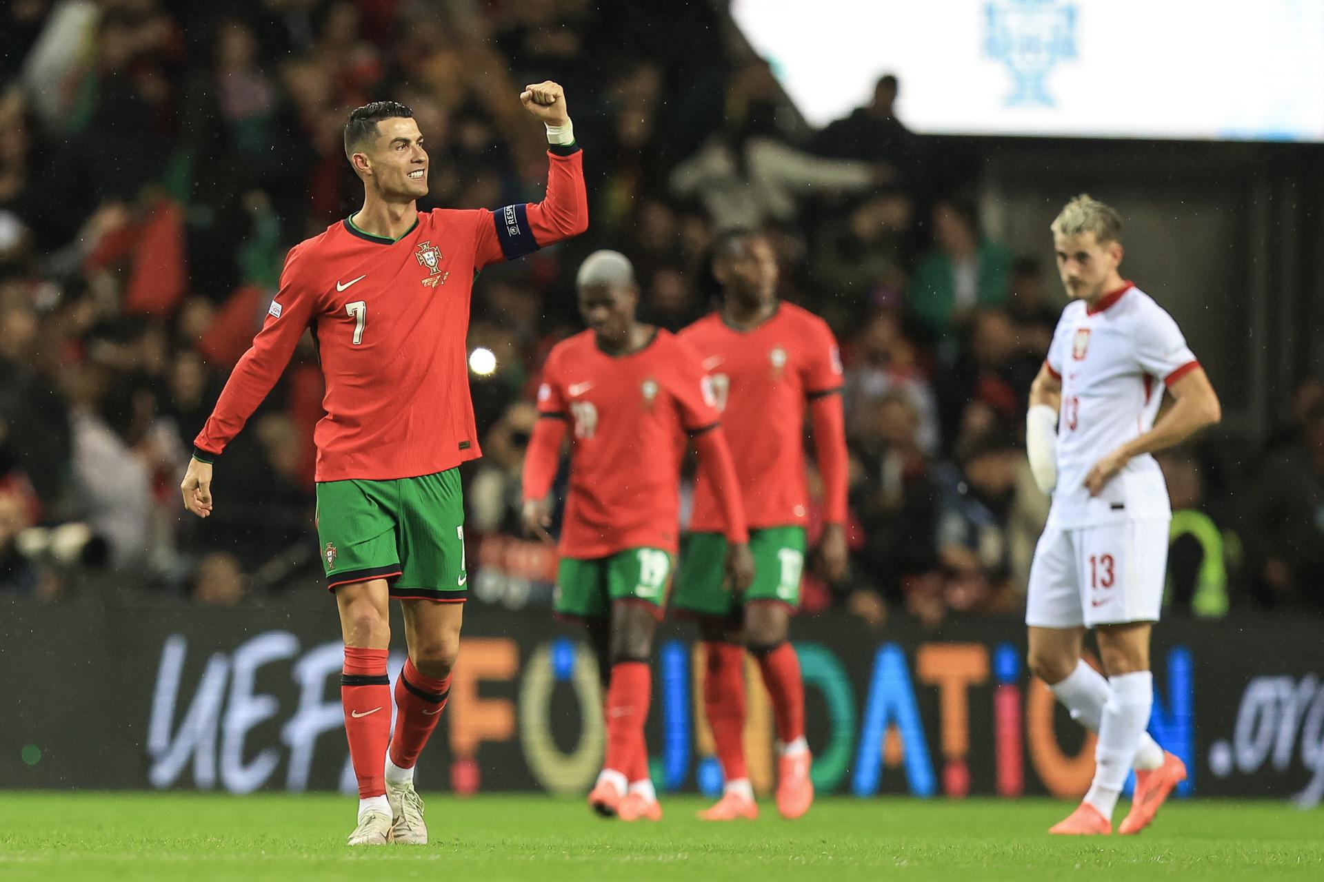 Doblete de Cristiano Ronaldo llevó a Portugal a cuartos de la Liga de Naciones