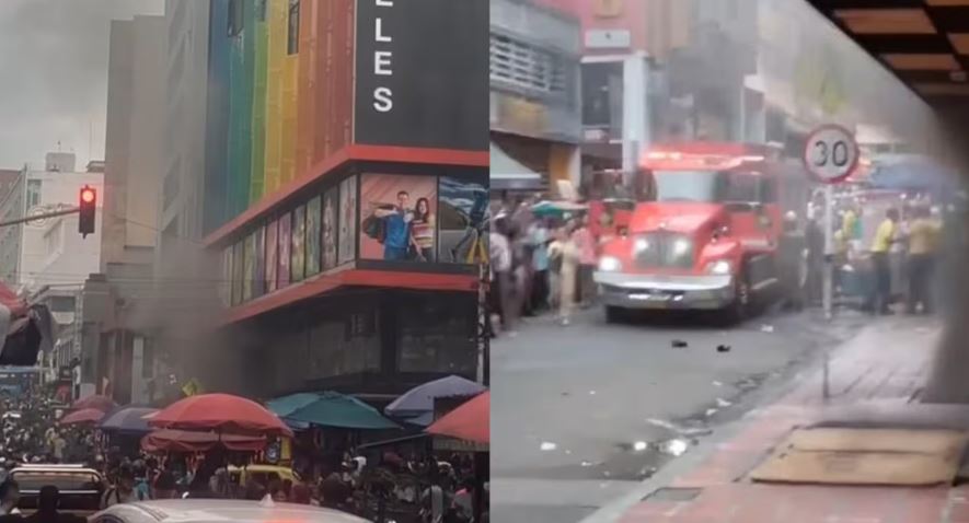 Explosión de un transformador subterráneo causó pánico en centro comercial de Cali (VIDEO)