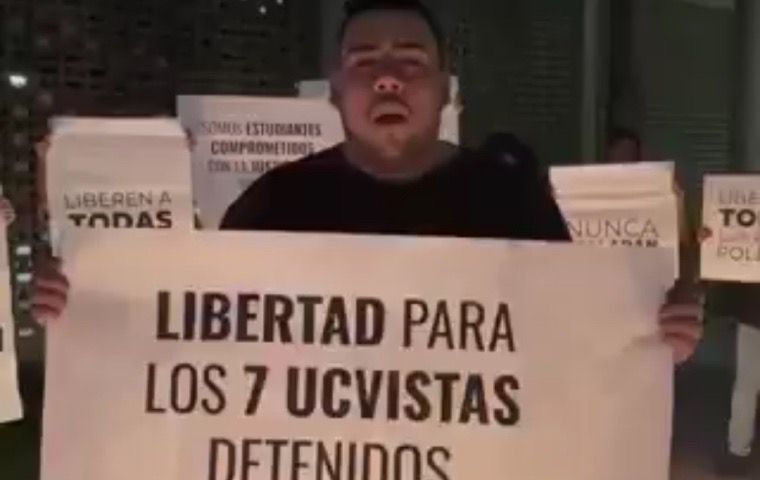 OVP se unió a movimientos estudiantes para exigir la liberación de ucevistas detenidos