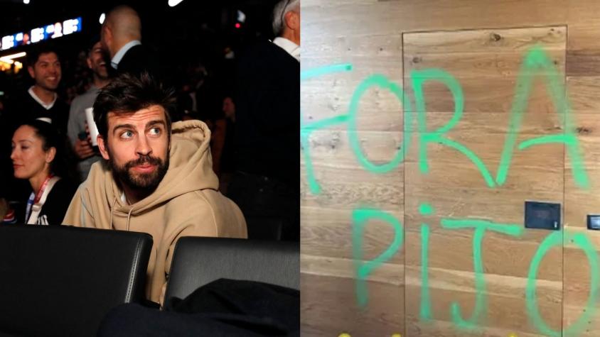 Encapuchados vandalizaron casa de Gerard Piqué en España (Video)