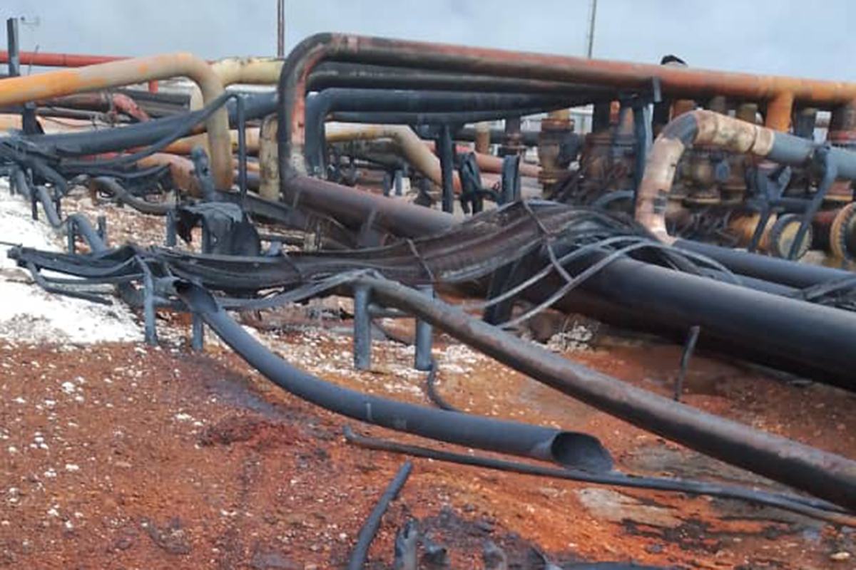 IN PHOTOS: This is how part of Petroleos de Venezuela’s gas compression plant was left after the explosion in Punta de Mata