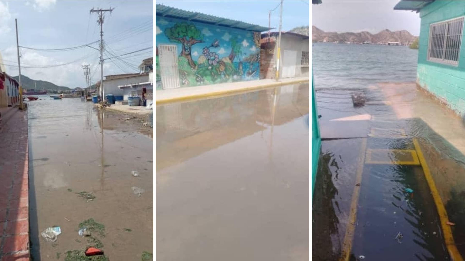 Habitantes de Guanta en alerta máxima tras subida de la marea