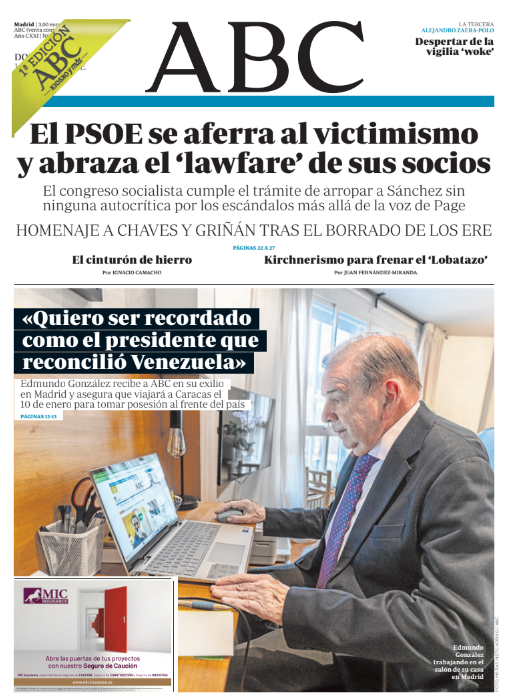 Portadas de la prensa internacional de este domingo 1 de diciembre de 2024