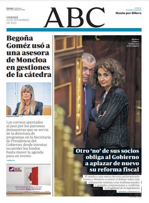 Portadas de la prensa internacional de este viernes 15 de noviembre de 2024