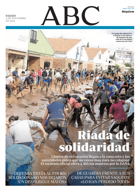 Portadas de la prensa internacional de este sábado 2 de noviembre de 2024