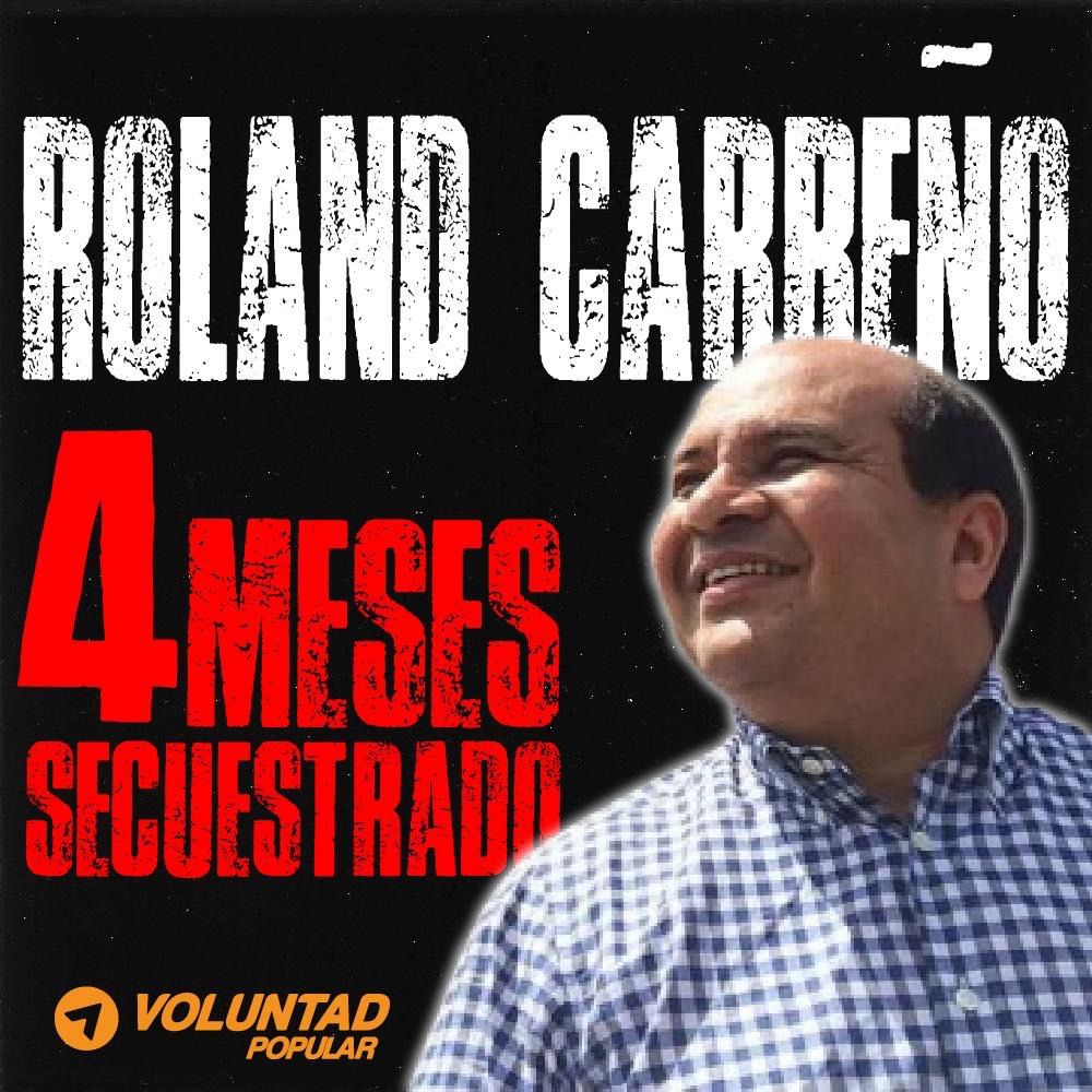 Voluntad Popular exigió la liberación de Roland Carreño a cuatro meses de su detención