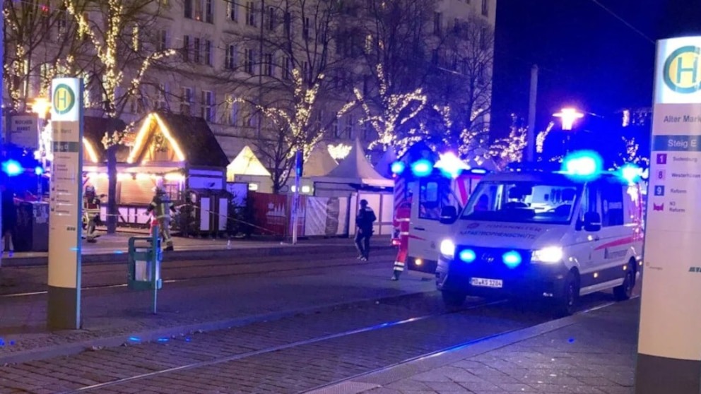 Imágenes sensibles: Captan el brutal arrollamiento de una multitud en mercado navideño de Alemania