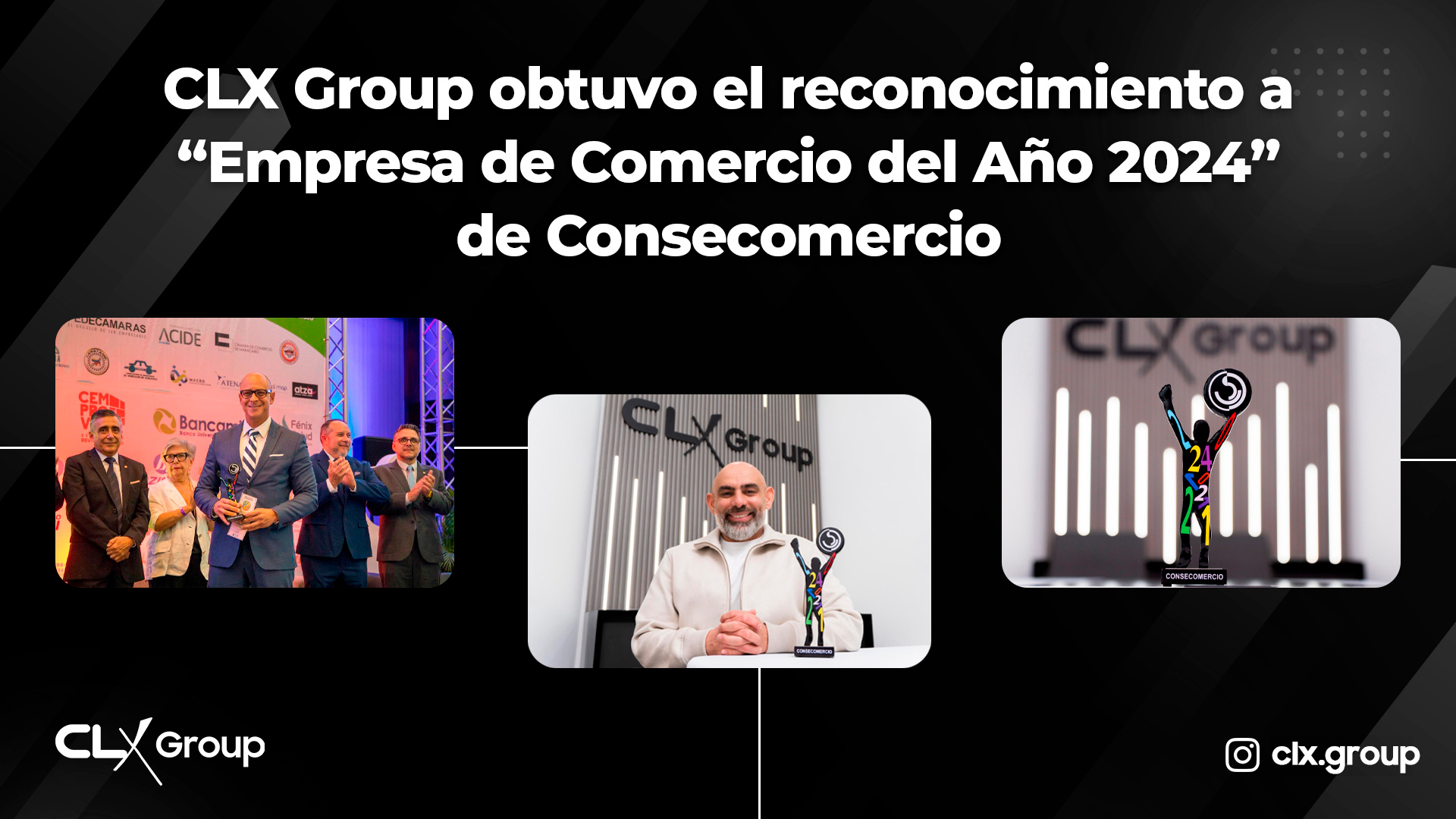 CLX Group obtuvo el reconocimiento a “Empresa de Comercio del Año 2024” de Consecomercio